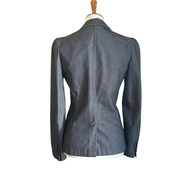 Marc Jacobs Dark Denim Fitted Blazer/Jacket, Size 6 MINT. - Picture 10 of 11